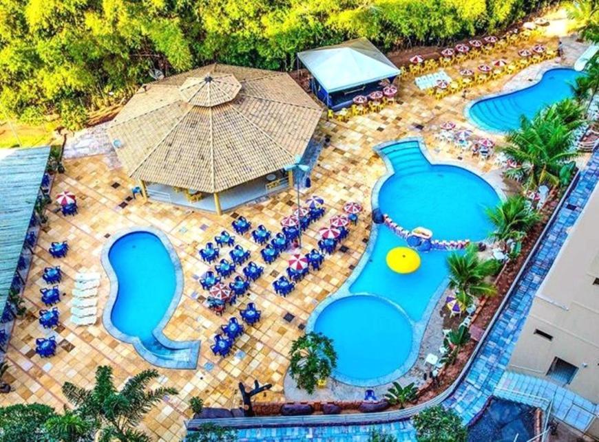Flat Golden Dolphin Grand - E Sala Com Roupa De Cama E Banho - Piscinas 24h Apartment Caldas Novas